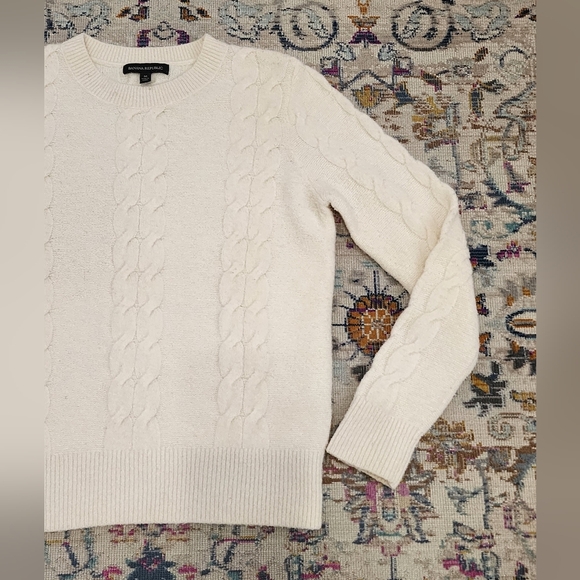 Banana Republic Womens Ivy Knit Pullover Sweaters Long Sleeve Cozy Warm, sz Md - Picture 5 of 12